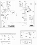 Carburetor Kit - Carburetor Overhaul Diagram and Parts List for 216977-0116-E1  Briggs and Stratton Engine